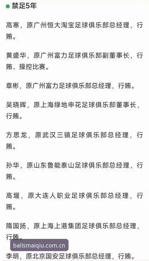 3个关键分析：足协第三批禁足名单背后的行业乱象与买球移动端服务攻略